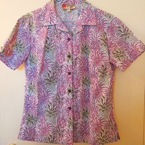 Hilo Hattie Women's Hawaiian Shirt Size S